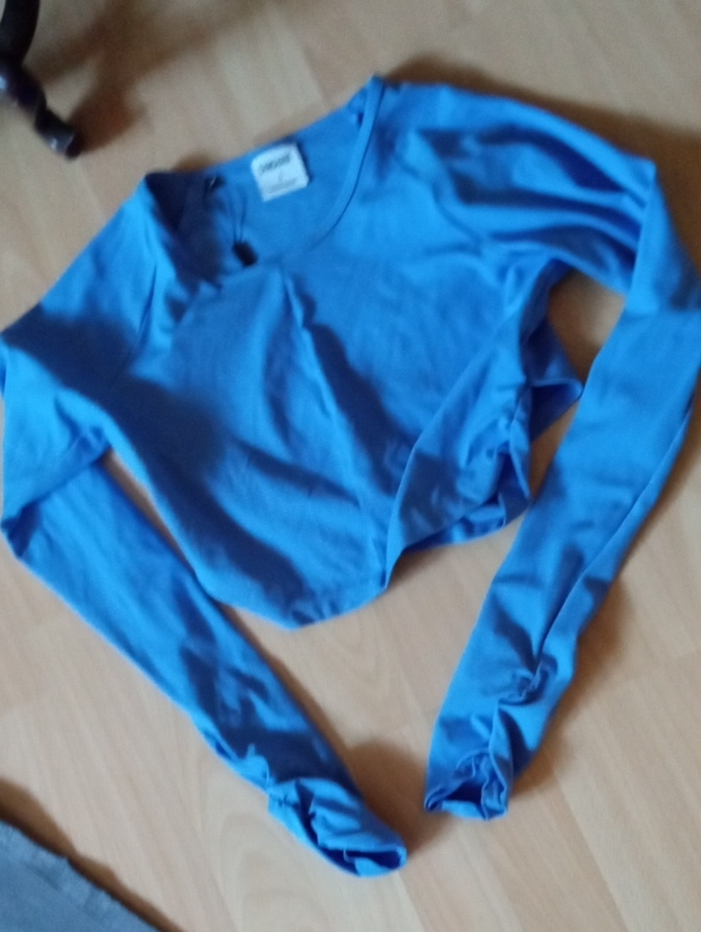 Gymshark Blue Long Sleeve Cropped Top